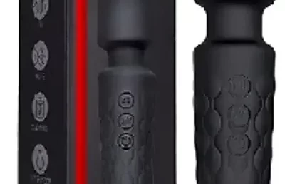 Battery Powered Waterproof Rechargeable Personal Body Massager for Women, Cordless Handheld Wand Vibrate Machine, 20 Vibration Modes 8 Speed Patterns, Perfect for Pain Relief Massage